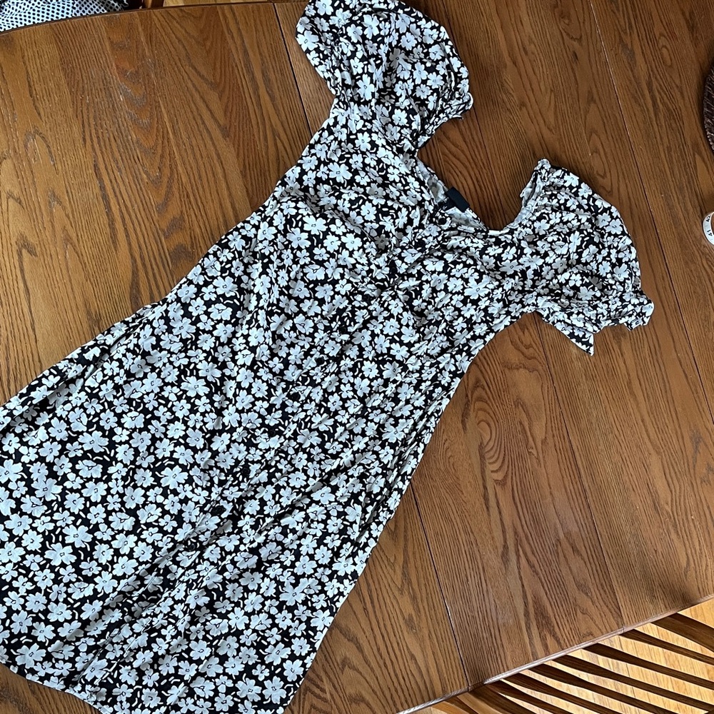 Linen blend who what wear midi dress